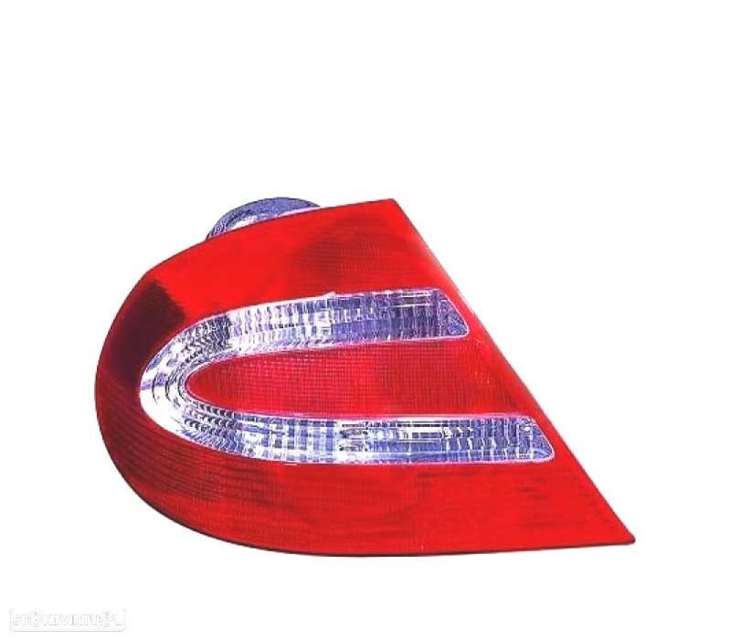 FAROLIM ESQUERDA PARA MERCEDES CLASSE CLK W209 02-09 VERMELHO BRANCO - 1