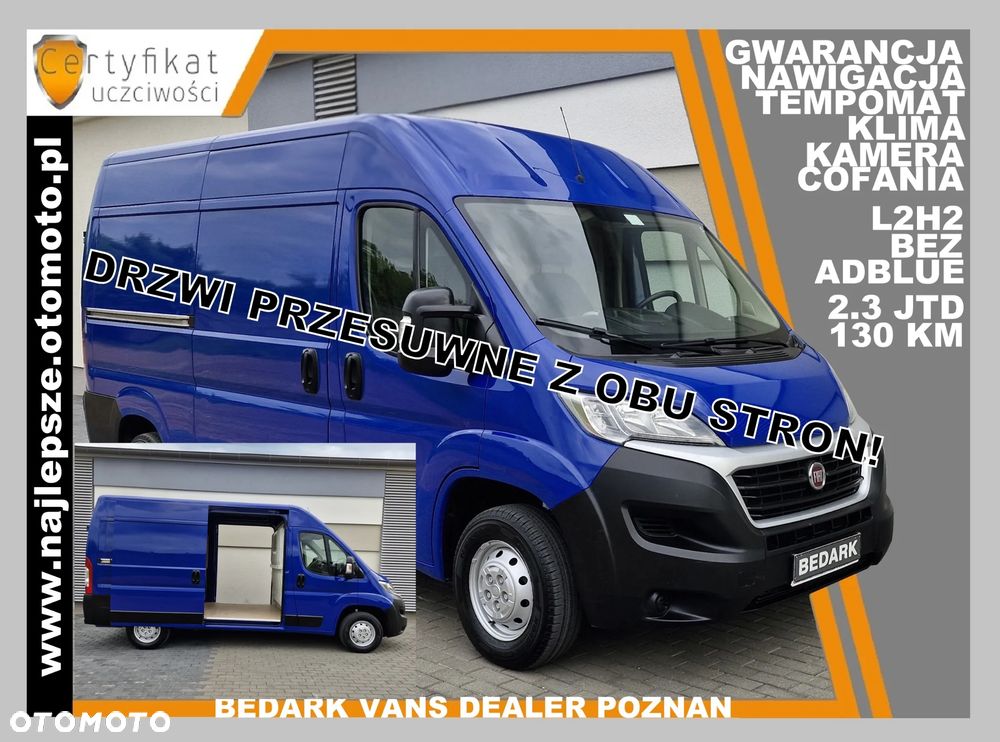Fiat Ducato, L2H2, BEZ ADBLUE, nawigacja, kamera cofania, tempomat, klima