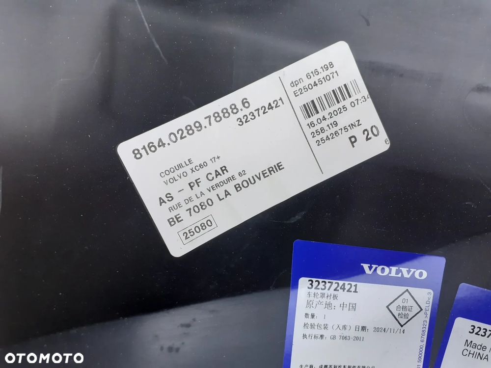 Nadkole lewe przód Volvo XC60 II 18-21r.32372421. - 8