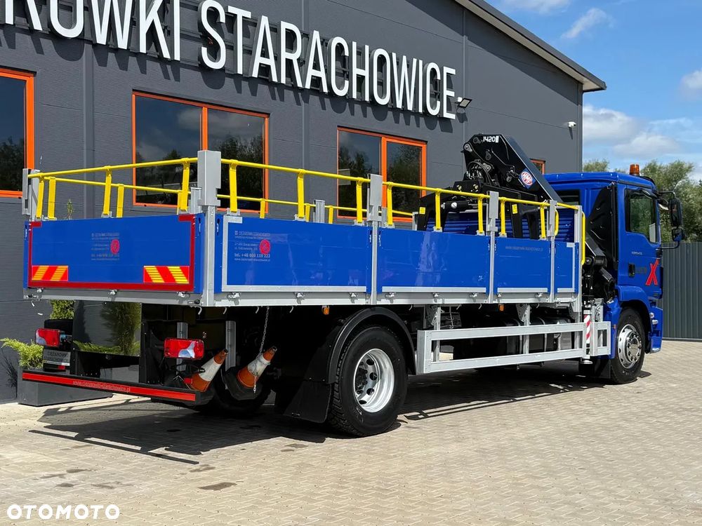 MAN TGM TGL TGS 18.250 E6 //skrzyniowy z HDS // 4x2 // żuraw HMF 1420 K2 HDS dzwig kran crane budowlanka - 7
