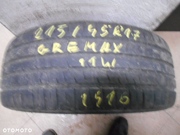 Opona pojedyńcza 215/45r17 gremax  capturar cf19  6,2mm lato