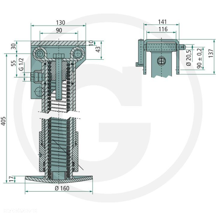 Stopka podporowa hydrauliczna - 7