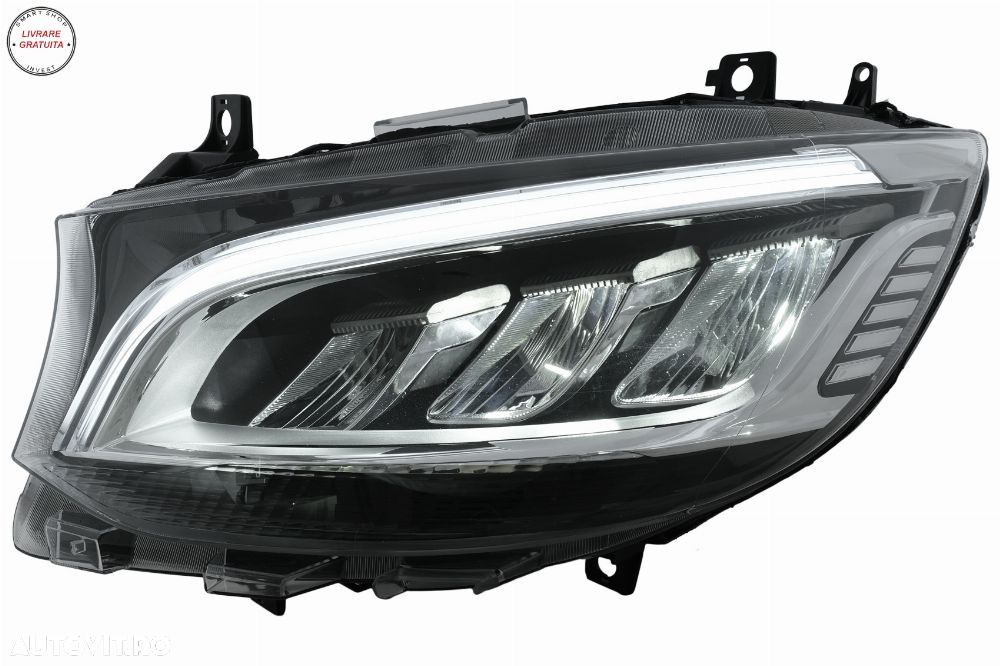 Faruri Full LED Mercedes Sprinter W907 Halogen (2019-2023) Negru- livrare gratuita - 16