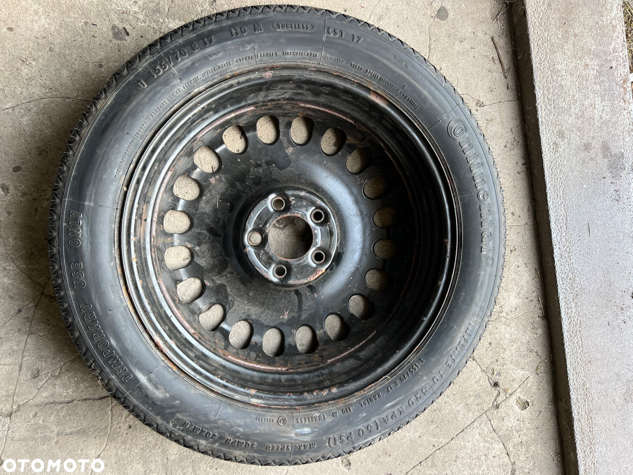 Koło dojazdowe Mercedes w211 155/70R17 - 5