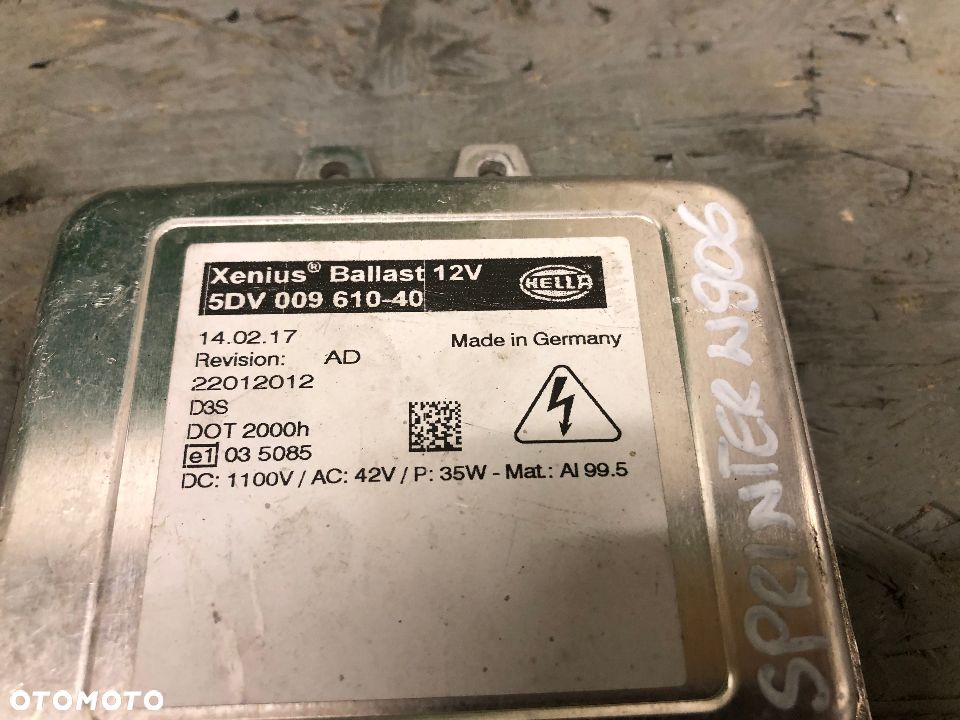 MERCEDES-BENZ SPRINTER II W906 2006-2019 PRZETWORNICA XENON D3S 22014112 22012012 - 2