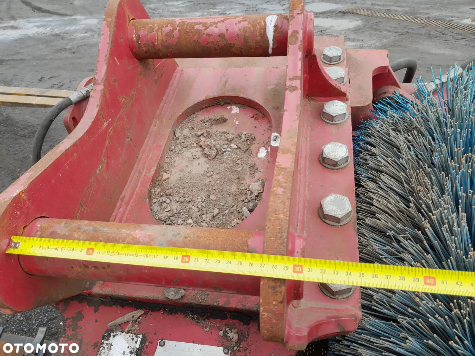 Łyżka ażurowa przesiewająca sortująca hydrauliczna bębnowa przesiewacz do koparki szerokość 130cm. - 9