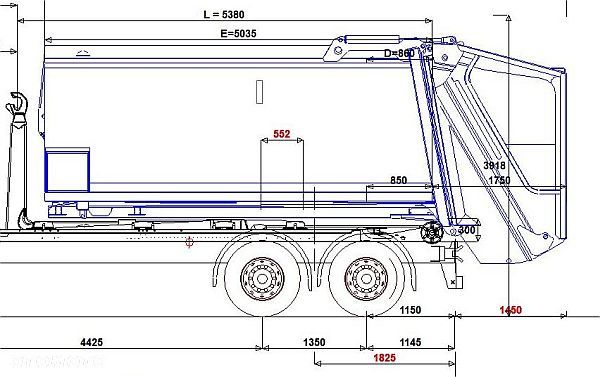 DAF żuraw HIAB hakowiec MULTILIFT - 20
