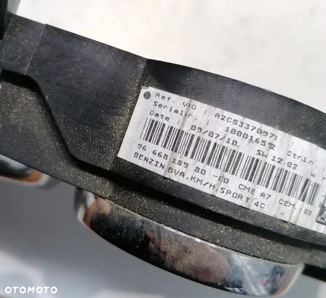 PEUGEOT 207 06-12 r - LICZNIK ZEGAR 966618980 - 2