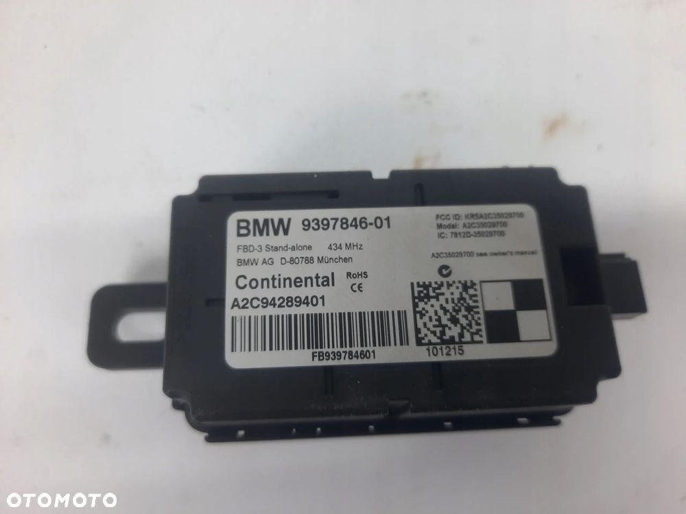 BMW 4 F32 F36 MINI F55 F56 MODUŁ ODBIORNIK FAL PILOTA 9397846 - 2