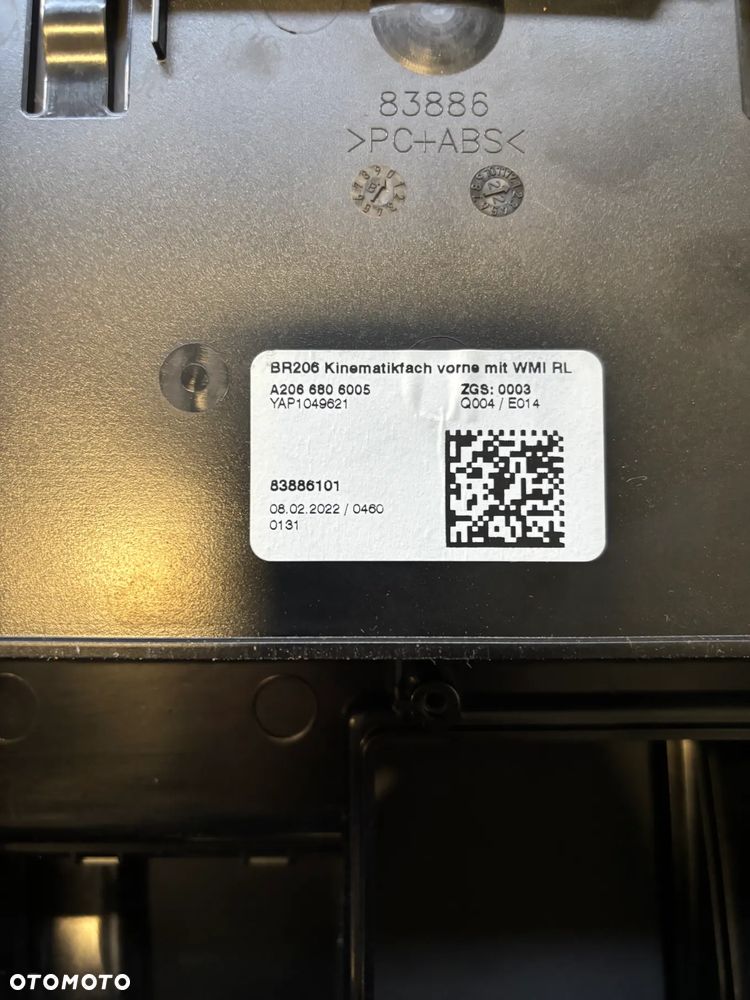 Mercedes C klasa W206 schowek tunelu środkowego A2066806005 - 4