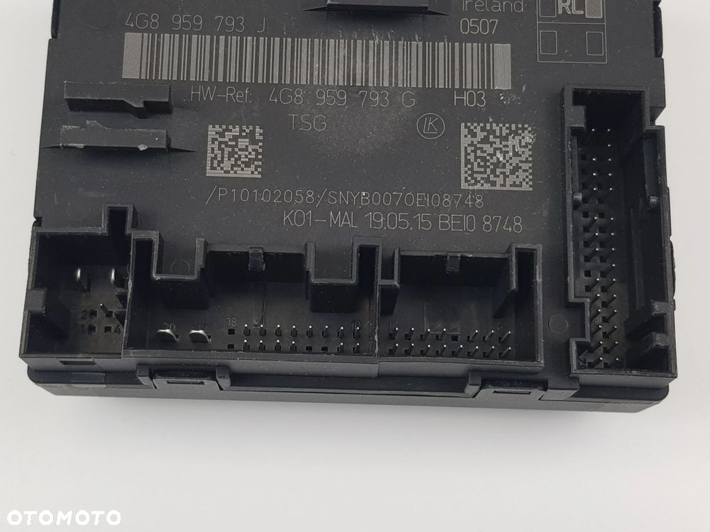 Sterownik Moduł drzwi Lewy Przód Audi A6 C7 4G8959793J - 9