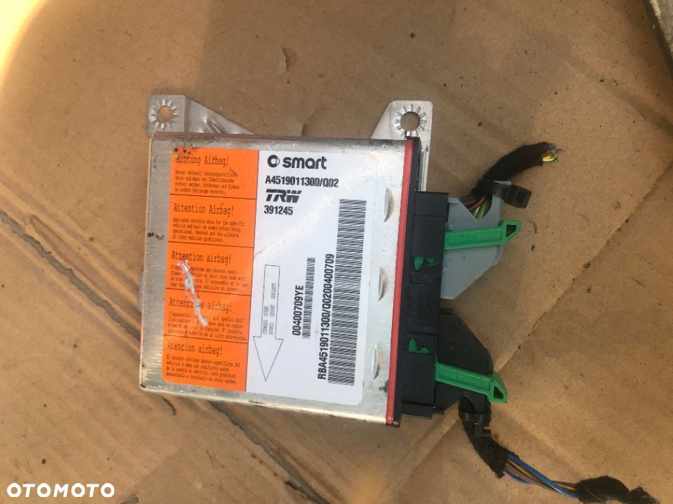MODUŁ SENSOR PODUSZEK AIRBAG SMART 451 A4519011300 - 1