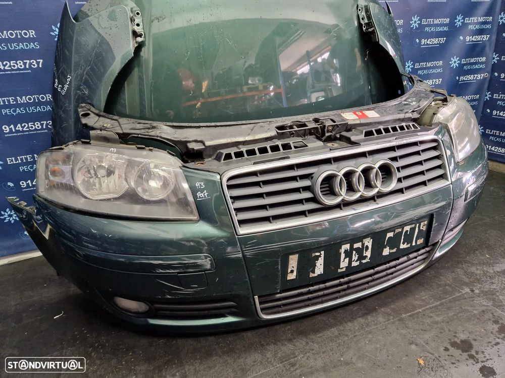 Frente completa usada AUDI A3 8P 2.0 TDI capot parachoques guardalamas oticas radiadores - 5