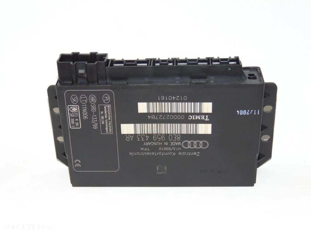 Moduł sterownik komfortu 8E0959433AR Audi A4 B6 , 00-04r - 6
