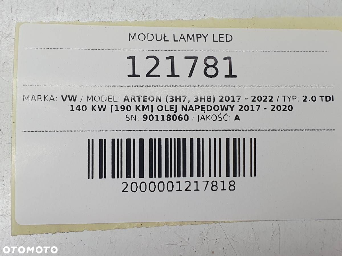 MODUŁ STEROWNIK LAMPY LED VW ARTEON 90118060 - 5