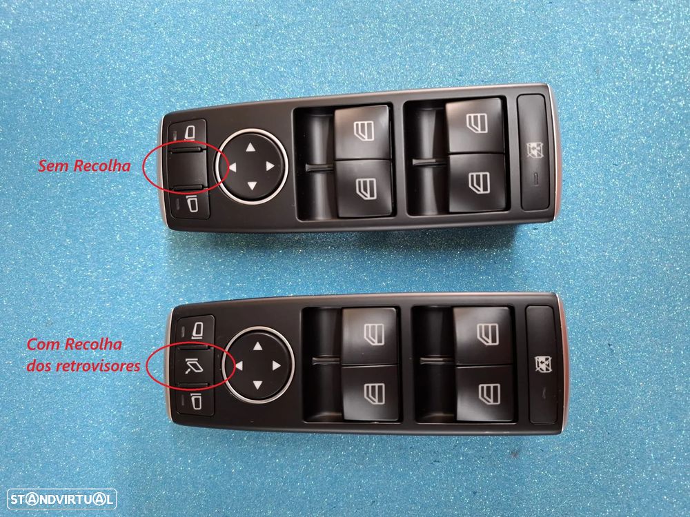 Comando botão Interruptor vidros Mercedes Classe C W204 W212 W207  NOVO - 1