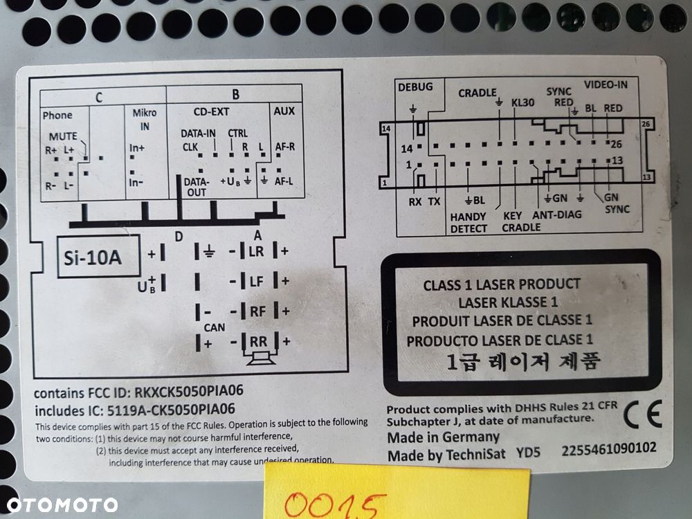 vw caddy 15^ passat touran vag radio navigacja cd bluetooth 3c0035279b - 5