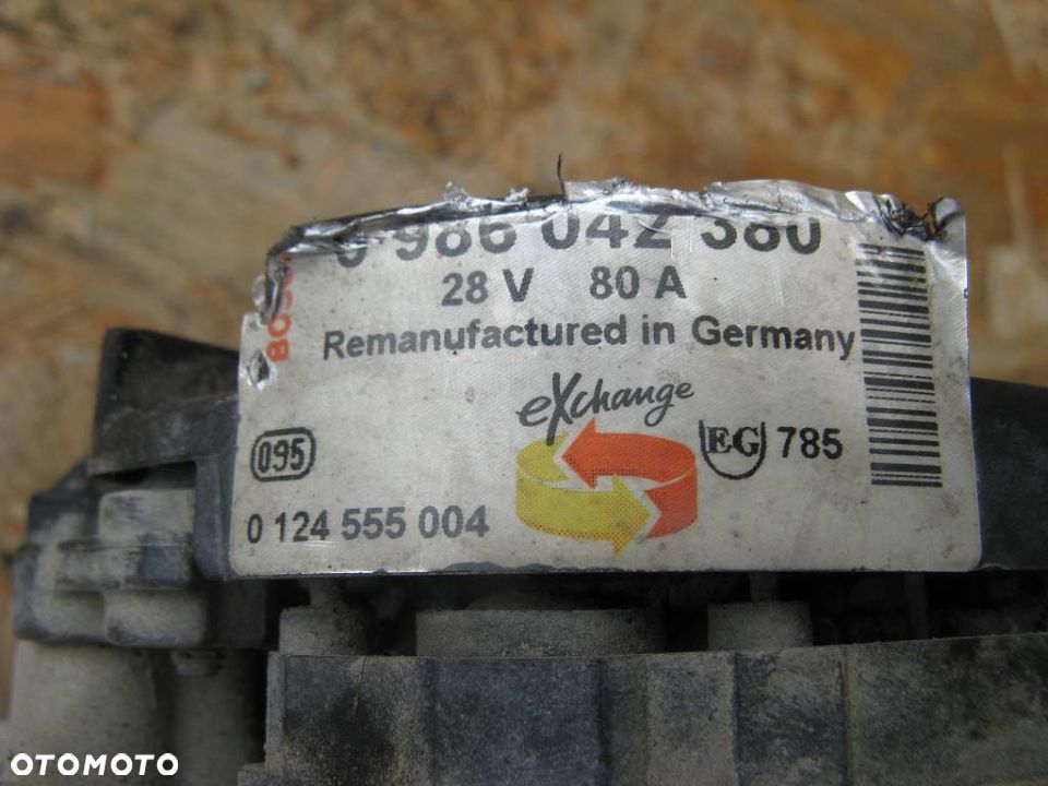 # MERCEDES ACTROS MP2 MP3 ALTERNATOR 0986042380 - 1