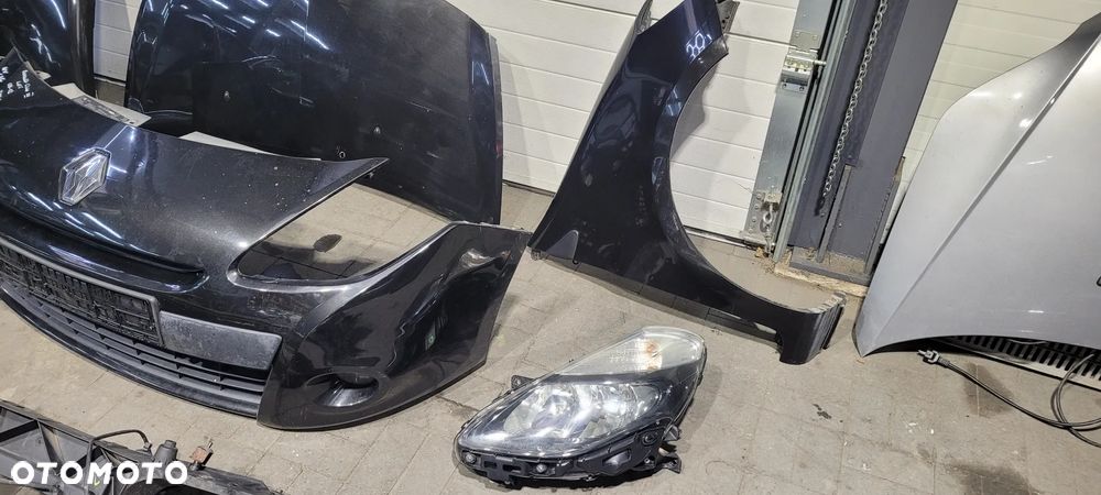 Renault Clio III lift 09-12 5d 1.2 TCE Maska zderzak blotniki lampy pas zestaw NV676 - 5