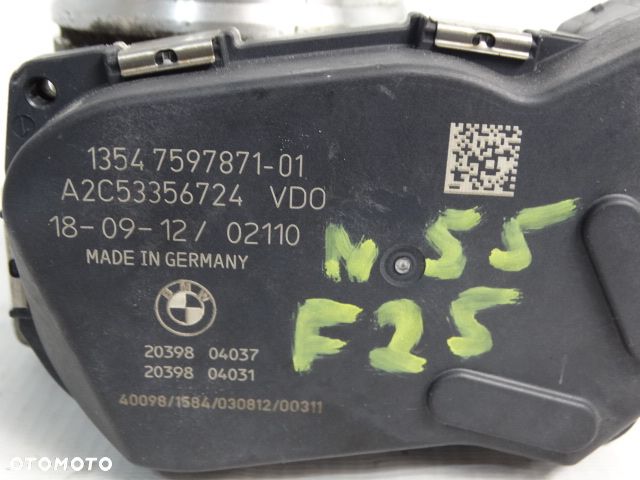 BMW X5 E70  X6 E71  X1 E84  3 E90  7 F01 6 F06   N55  Przepustnica  13547597871 7597871 13547582926 7582926 A2C53356724  VDO  316d 316i 318d 318i 320i 320d  323i 325d 325i 328i 330d 330i 335i 335d 730d 740d 750i 760i 730i 740i - 4