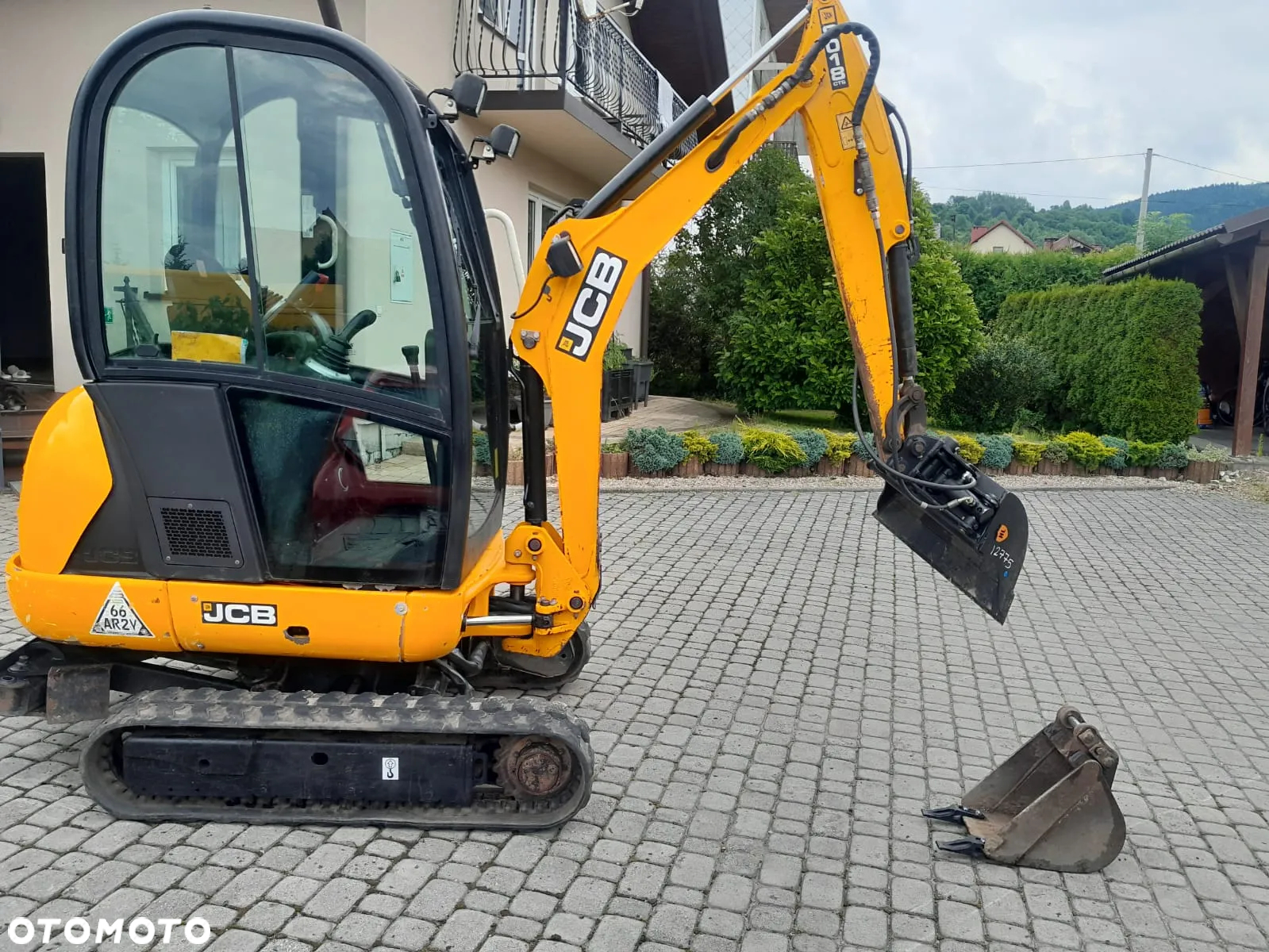 JCB 8018 minikoparka koparka gąsienicowa, 2017r. 1490mtg, łyżka hydrauliczna skandynawska. - 4