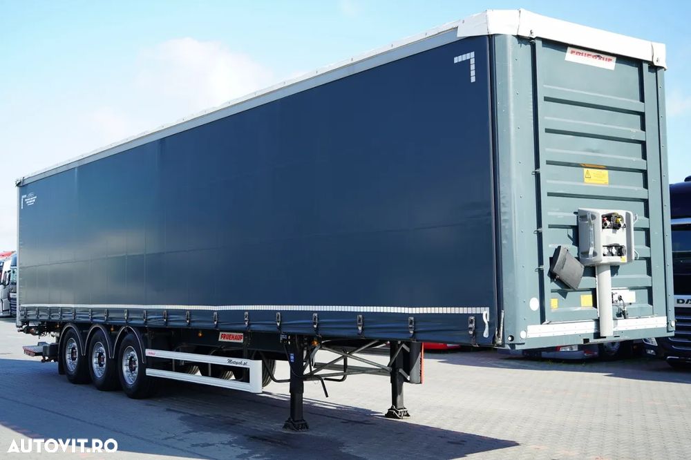 Fruehauf CORTINĂ / STANDARD / HALOMETRU DHOLLANDIA 2.000 kg / SAF / 100% ANVELOPE / BALCĂ PODEA PUTERNICĂ / - 7