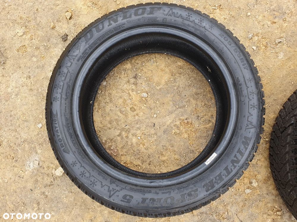 OPONY ZIMOWE 205/55/R17 DUNLOP WINTER SPORT 5 KOMPLET 2 SZT 2020r PREMIUM 7.7-8.5MM - 2
