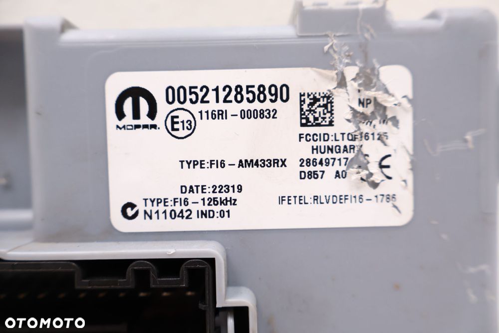 FIAT PANDA III MODUŁ BSI '00521285890 - 2