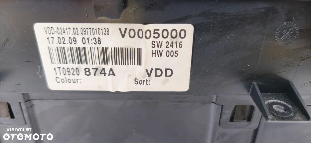 Licznik zegary VW Touran LIFT DUŻY FIS automat 2.0 TDI - 8