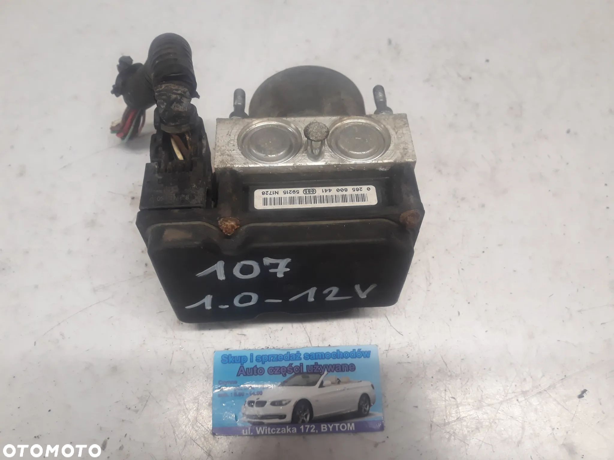 POMPA ABS PEUGEOT  107  1,0 12V  2006r  0265231579   44510-0H010 - 1