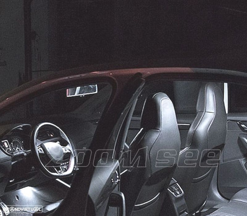 KIT COMPLETO 13 LAMPADAS LED INTERIOR PARA SKODA OCTAVIA 3 MK III RS COMBI 5E5 13- - 5