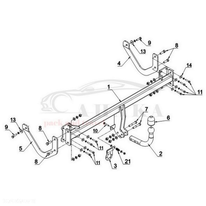 Hak Holowniczy Odkręcany Do Citroen C5 Ii Sedan 2008-2017 - 5