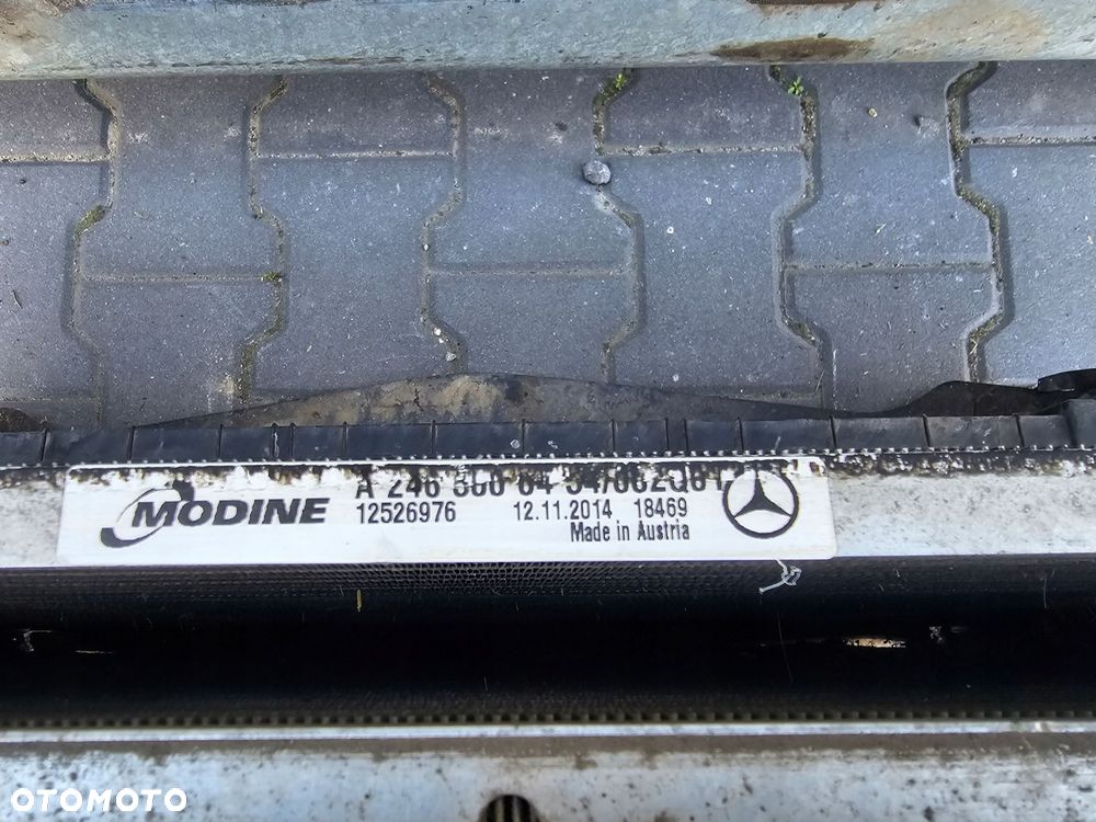 pas przedni chłodnice wentylator intercooler mercedes cla w117 w246 w176 - 6