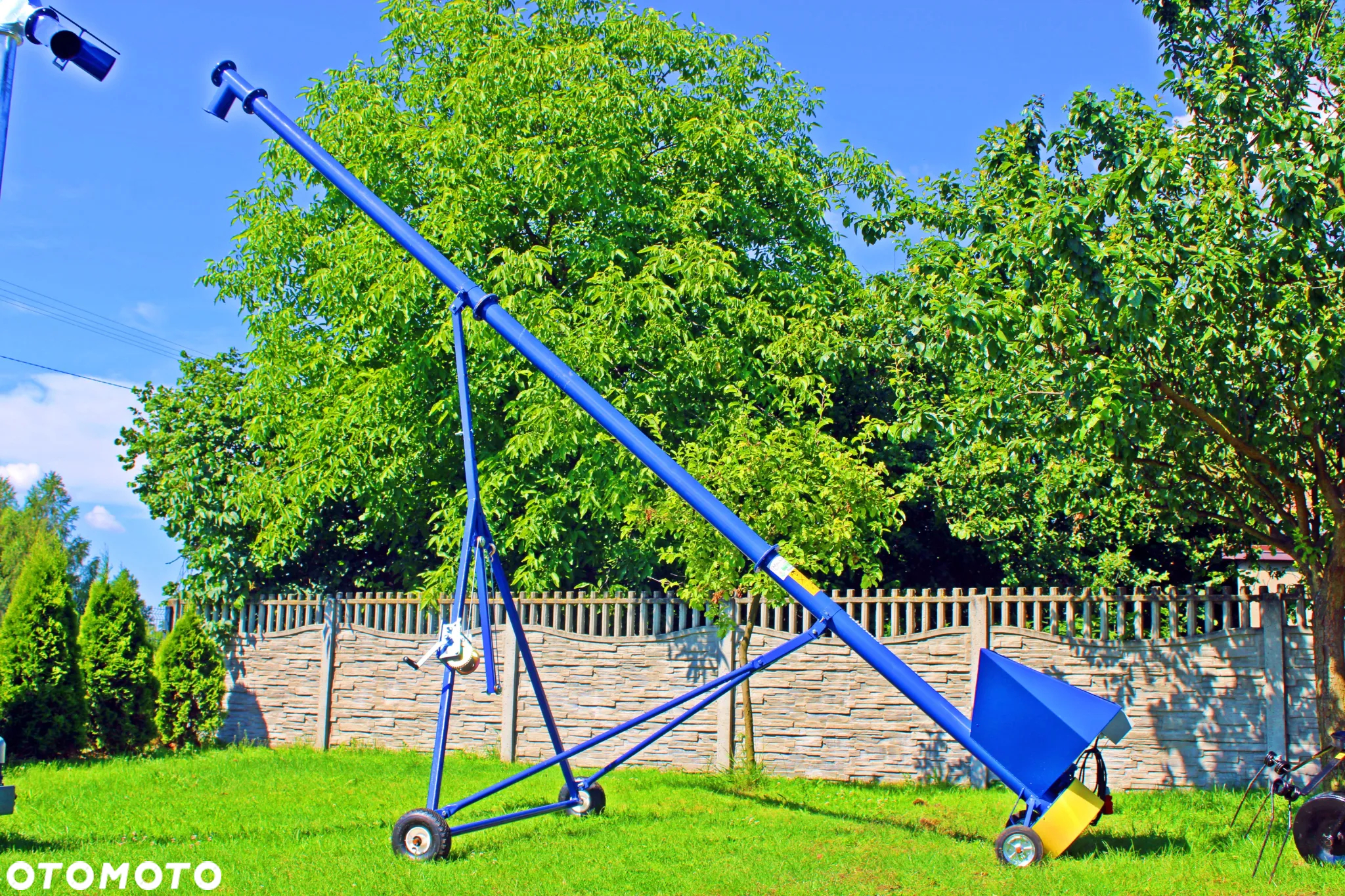 Żmijka do zboża FI 140 6m Z KOSZEM + WÓZEK Podajnik ślimakowy 20 ton/h Podajnik do zboża OSUCH - 4