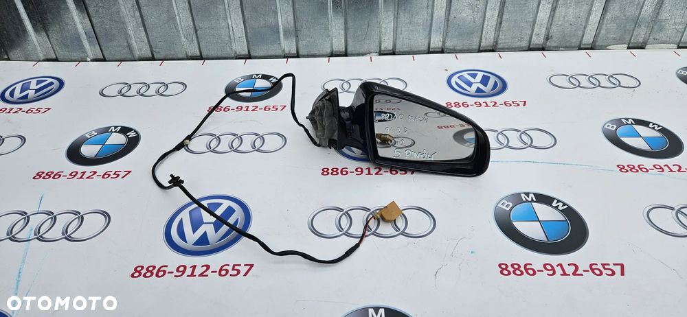 AUDI A4 B6 Lusterko zewnętrzne prawe Lusterko pasażera 5 KABLI Europa Kolor Granatowe Ciemny granat - 1
