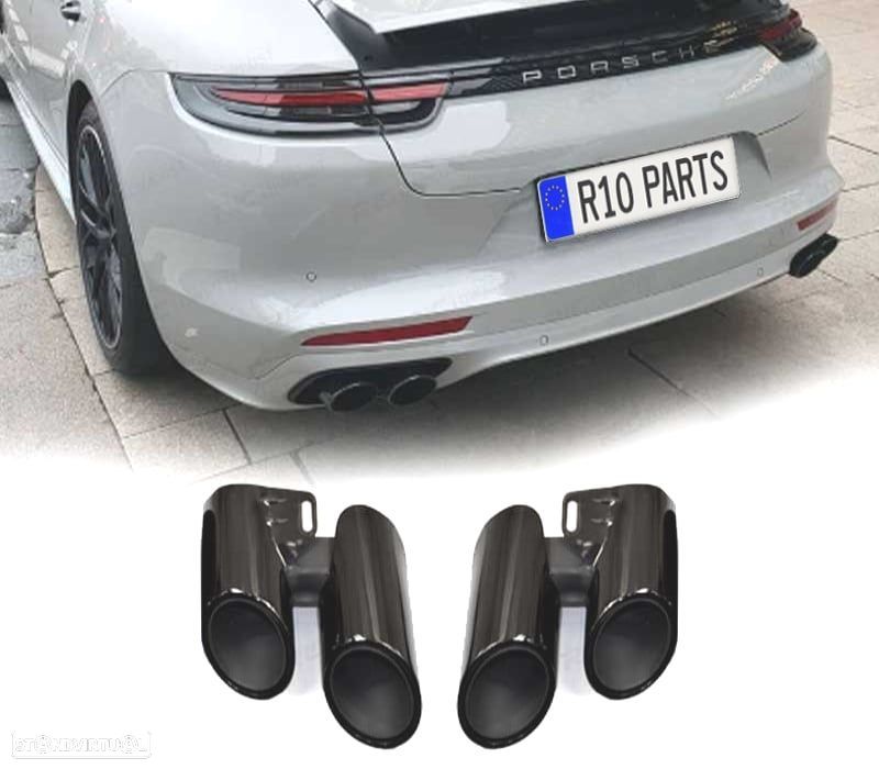 PONTEIRAS ESCAPE PORSCHE PANAMERA 17- LOOK S PRETO - 1