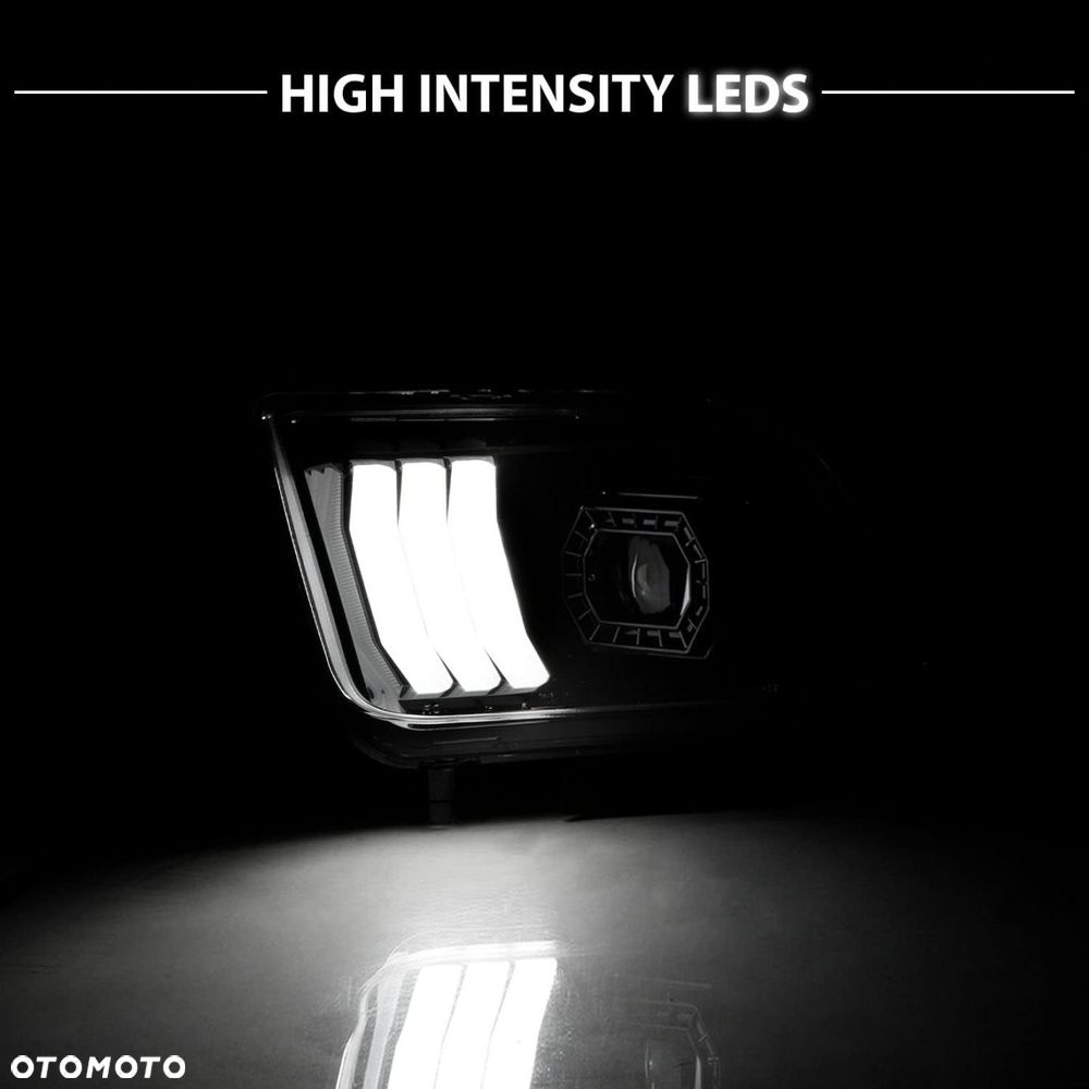 Reflektory Lampy Day line light LED Tube Europa Soczewka Ford Mustang V 5 - 6