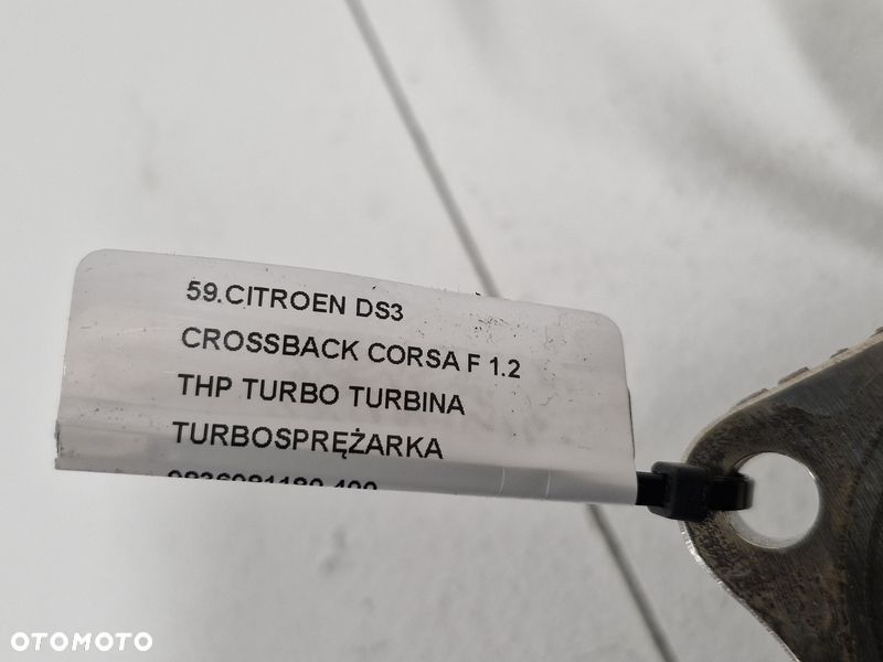 CITROEN DS3 CROSSBACK CORSA F 1.2 THP TURBO TURBINA TURBOSPRĘŻARKA 9836081180 - 8