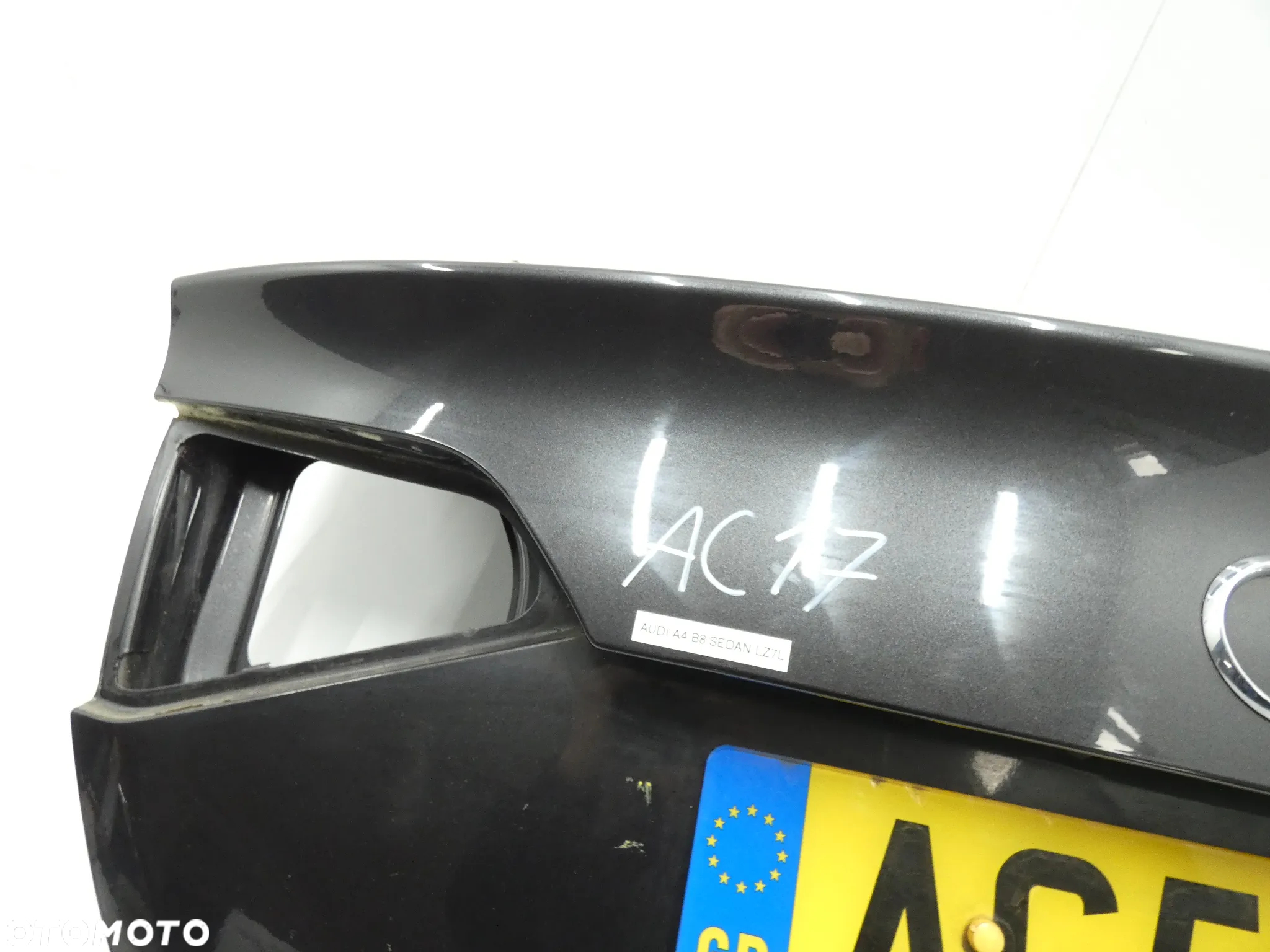 AUDI A4 B8 SEDAN KLAPA BAGAŻNIKA TYŁ TYLNA POKRYWA SZARA LZ7L GORLICE AC17 - 10