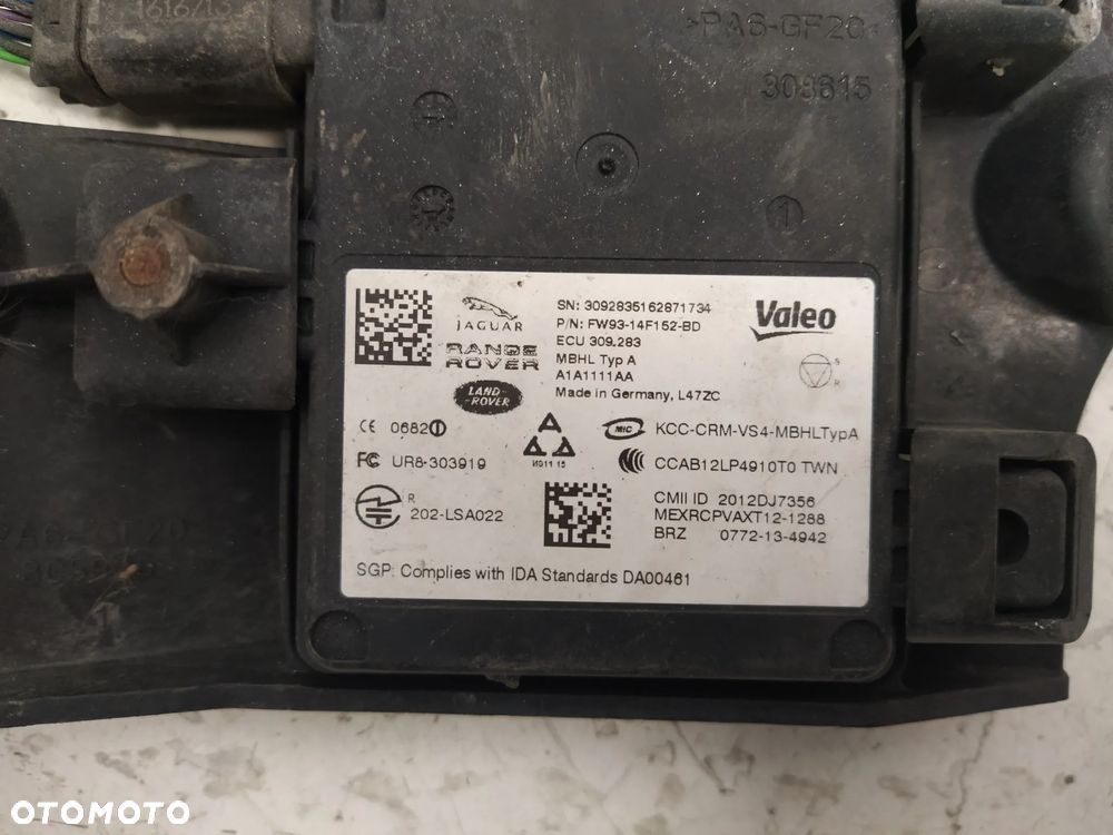 JAGUAR XJ XJ-R X351 CZUJNIK RADAR MARTWEGO POLA MOCOWANIE WIĄZKA KABEL TYŁ TYLNEGO ZDERZAKA PDC ORYGINAŁ - 7