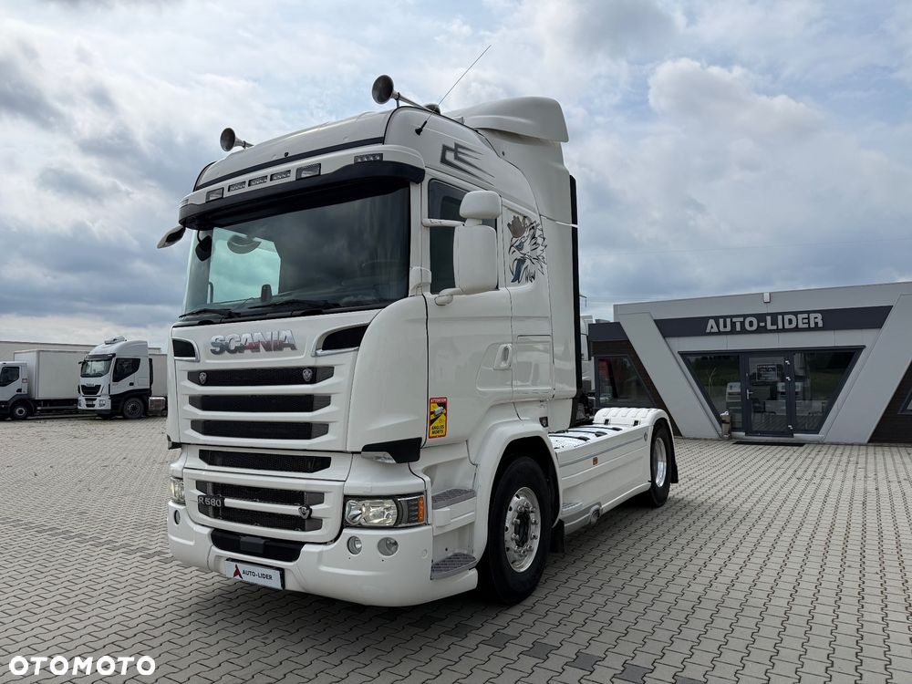 Scania R580 / V8 / PRZÓD TYL PODUSZKA / HYDRAULIKA / Z FRANCJI / STAN BDB / / / - 1