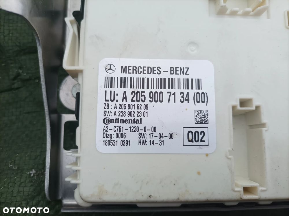 Mercedes C Klasa W205 moduł sterownik szyberdachu A2059007134 - 3