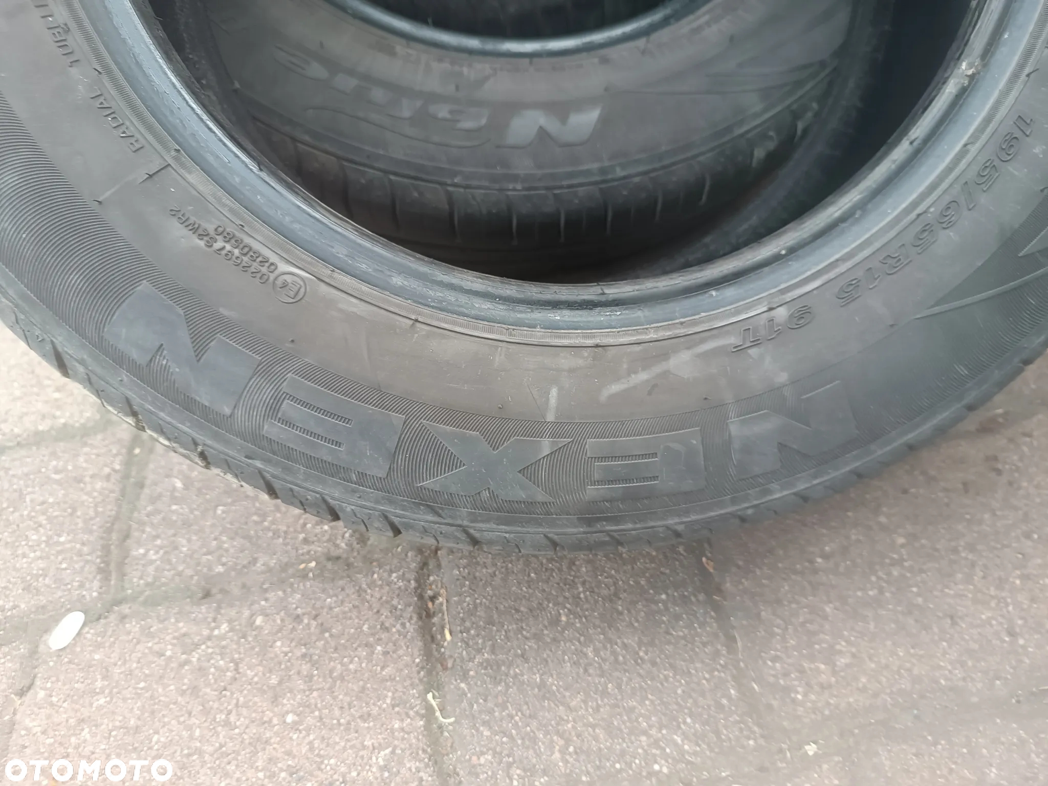 Komplet (4 sztuki) Opony Letnie 15" Nexen 195/65/15 195/65r15 bieżnik ok. 5mm, rok 2019 , Lato - 4