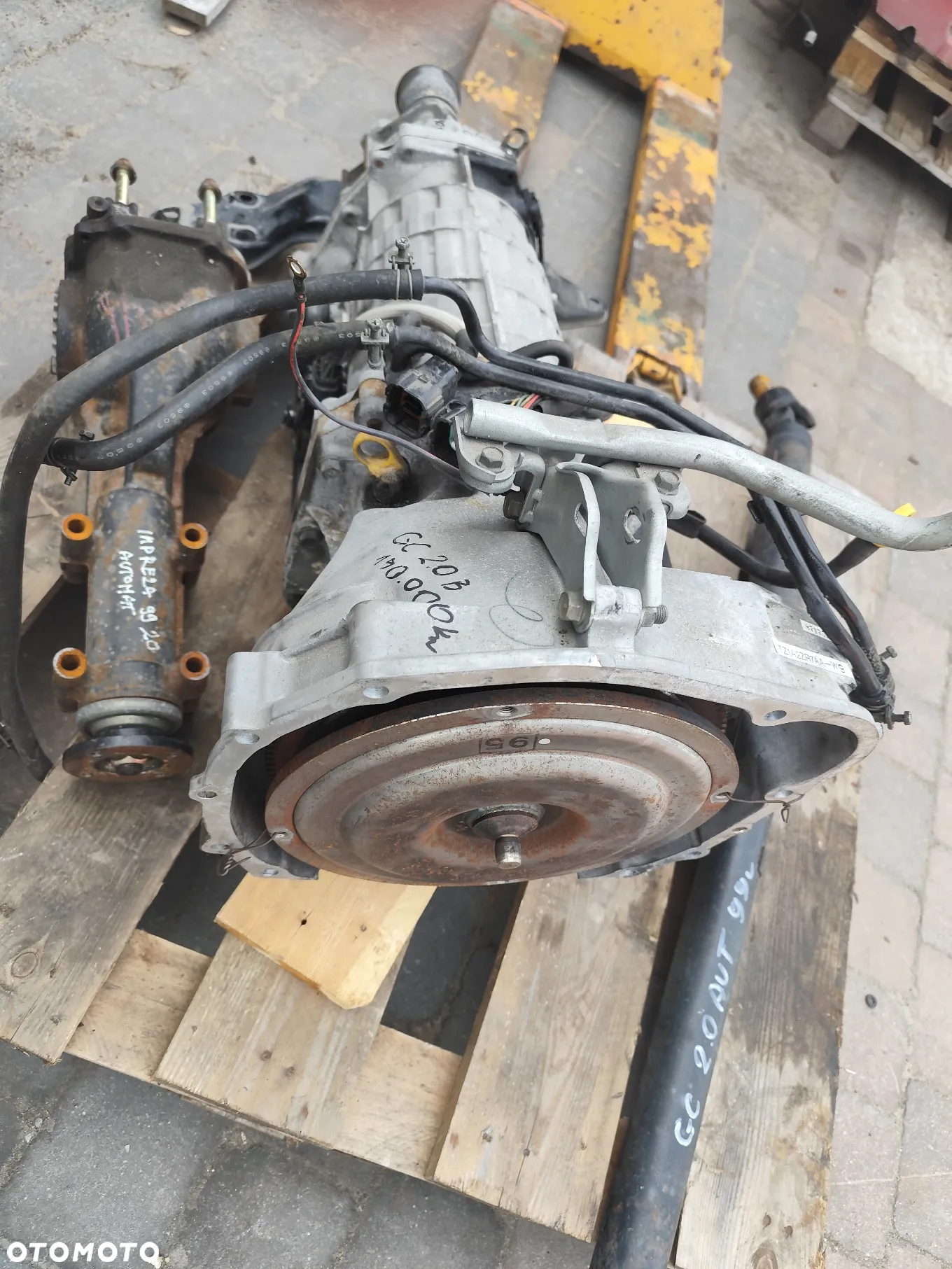 Subaru Impreza GC GC8 2.0 B 99r. Skrzynia biegów automatyczna TZ1A2ZR7AA -W9 dyfer tył wał komplet - 4