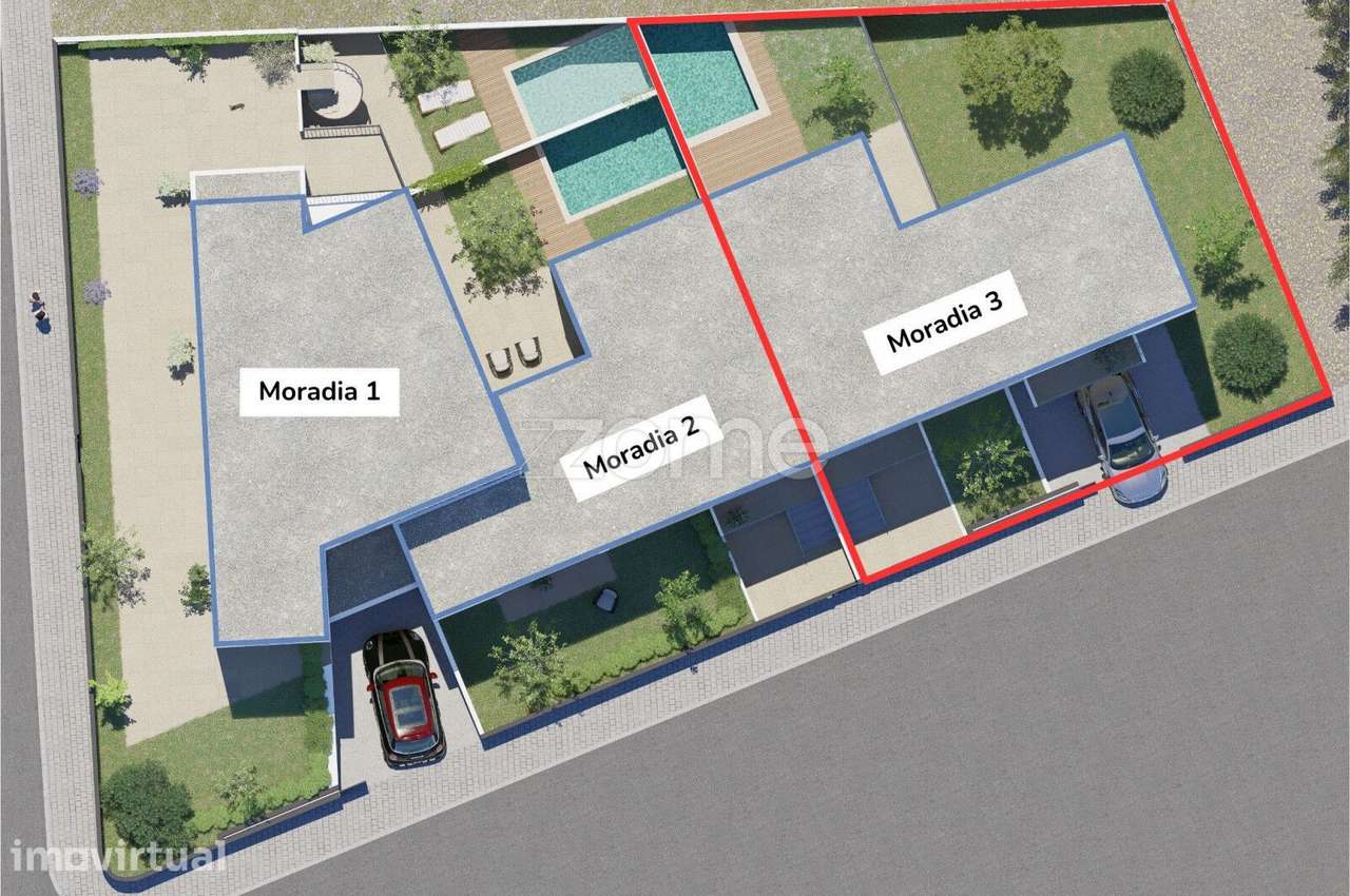 Moradia T3+1 nova, com jardim e piscina - Gandra Hills Villas - Grande imagem: 4/60