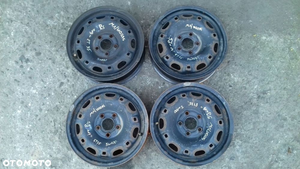 FELGA FELGI STALOWE SKODA VW 5Jx14 5x100 ET35 - 1