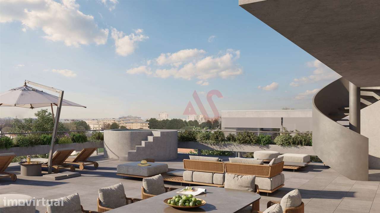 Apartamento T4 Duplex com jacuzzi em construção no Empreendimento Paul - Grande imagem: 3/15