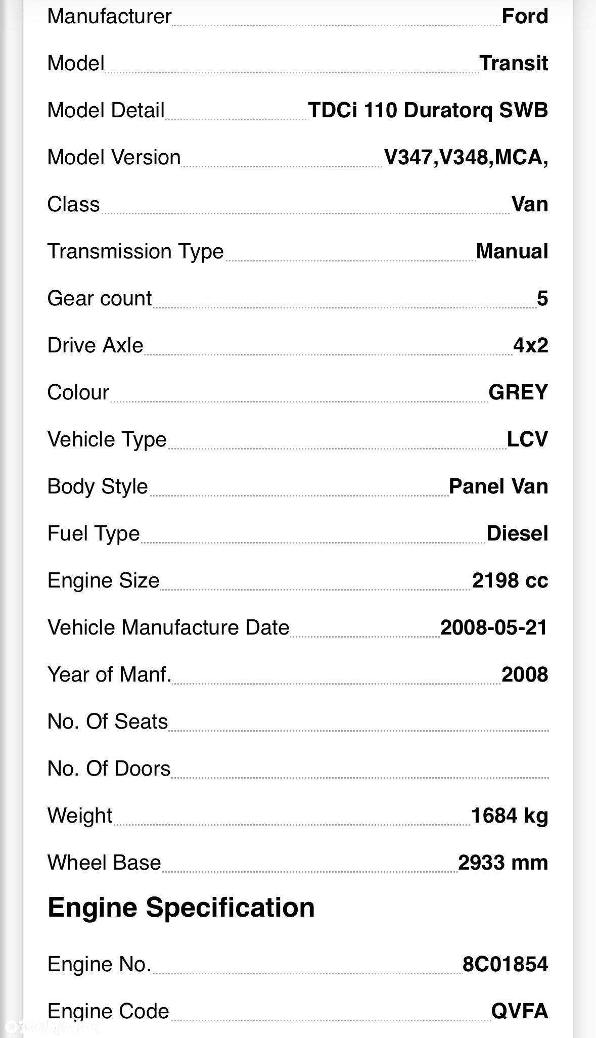 Silnik kompletNY  Ford Transit 2.2 TDCi QVFA 2008r film video - 10