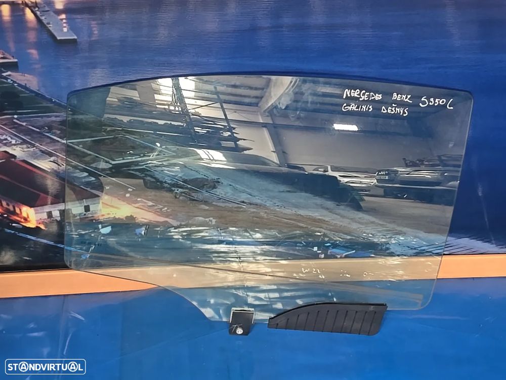 Vidro da porta traseira direita vidro laterais para mercedes w221 S class Li 2006- SOLARGREEN (2x no estoque) - 3