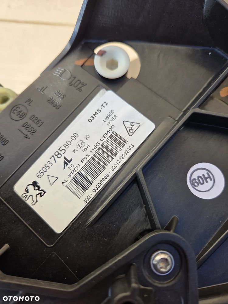 Lampa lewa przód przednia Peugeot 308 III e-308 P51 Matrix Full Led 6505378580 Reflektor lewy przód przedni Peugeot 308 III - 6